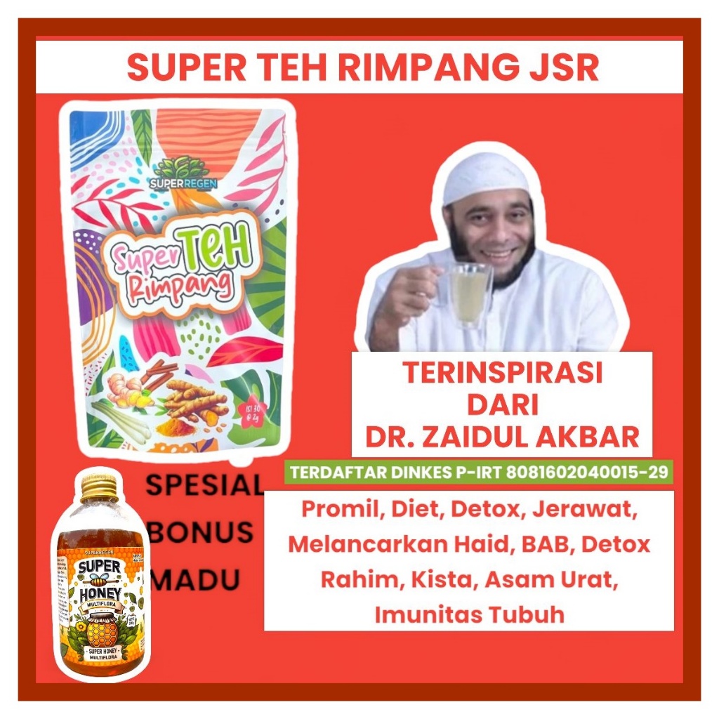 

Super teh rimpang Herbal Penurun Berat Badan Pelangsing Alami Slimming Tea | Teh Herbal Detox Sistem Pencernaan 30 kantong | Teh celup Super teh rimpang obat diet, pelangsing badan alami,peluntur lemak