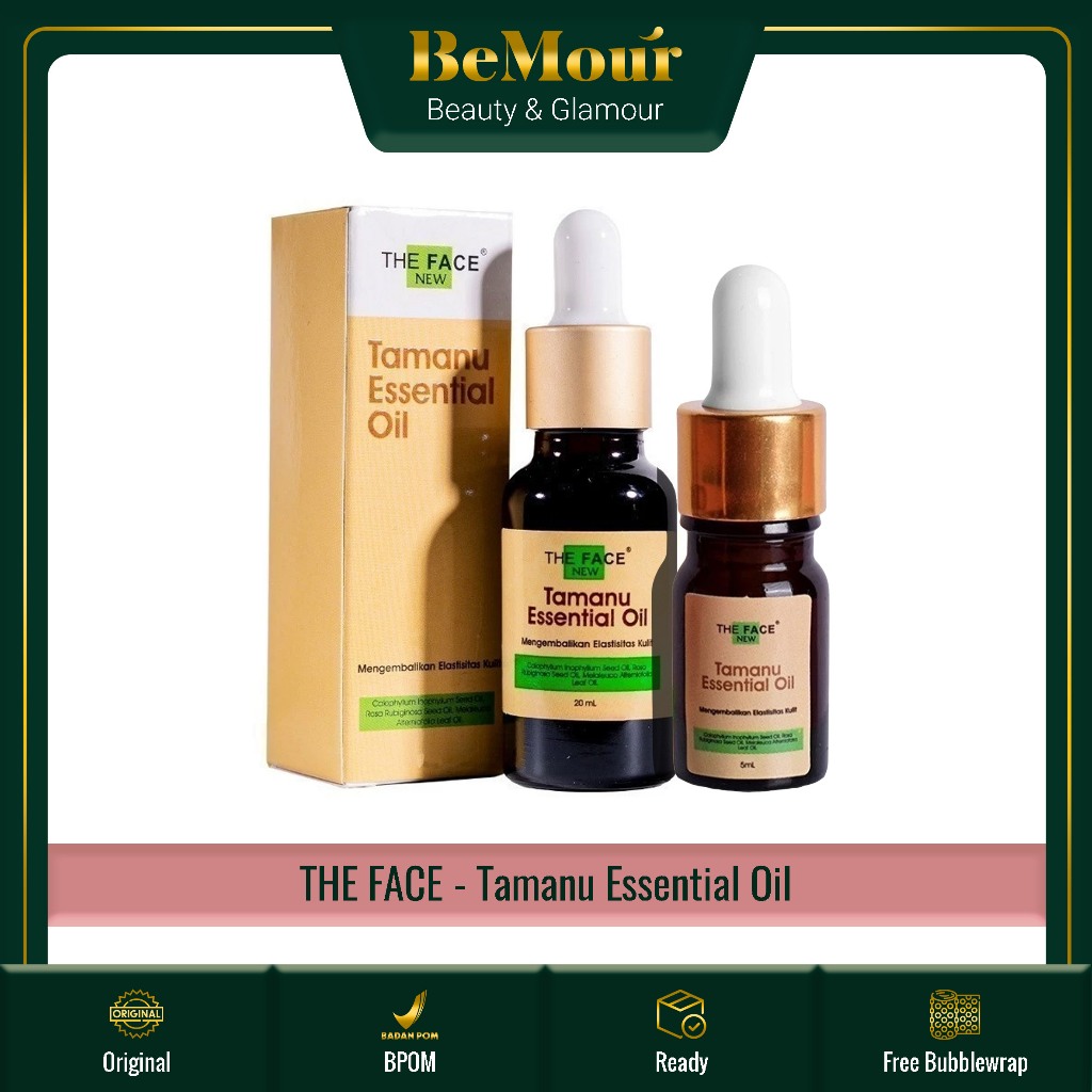 THE FACE - TAMANU ESSENTIAL OIL ( 5 ml | 20 ml ) - Acne Serum Wajah Treatment Merawat Kulit Berjeraw