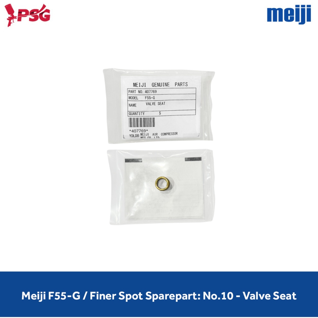 Meiji F55-G / Finer Spot Sparepart: No.10 - Valve Seat (407769)