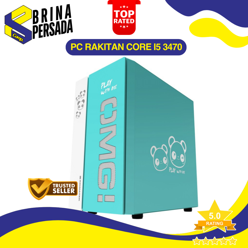 PC Rakitan Core i5 3470/VGA GT 1030/DDR 8GB