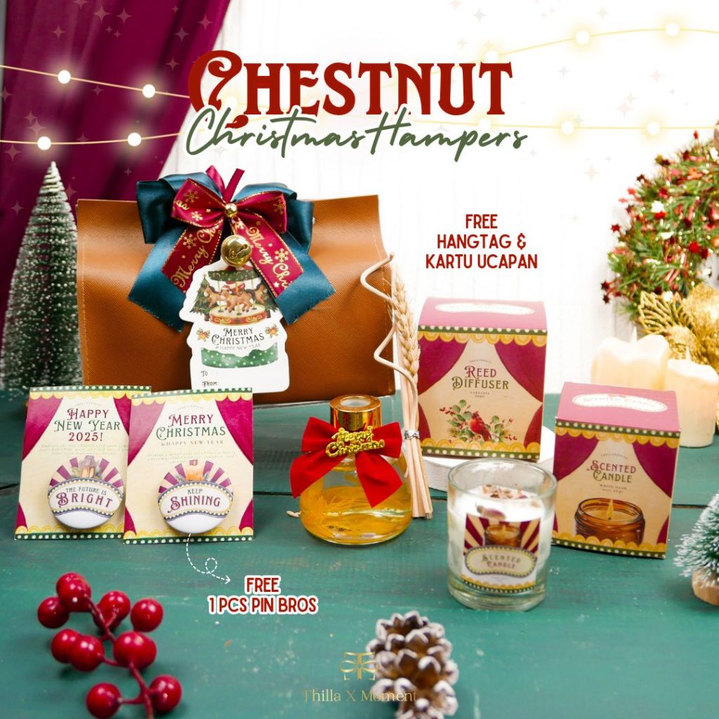 

[ CHESTNUT ] HAMPERS NATAL 2024 KADO NATAL MERRY CHRISTMAS GIFT BOX PARSEL NATAL BINGKISAN HADIAH CHRISTMAST SOUVENIR NATAL CHRISTMAS HADIAH TAHUN BARU GIFT BOX NEW YEAR 2025 KADO NATAL HAMPER GIFT BOX