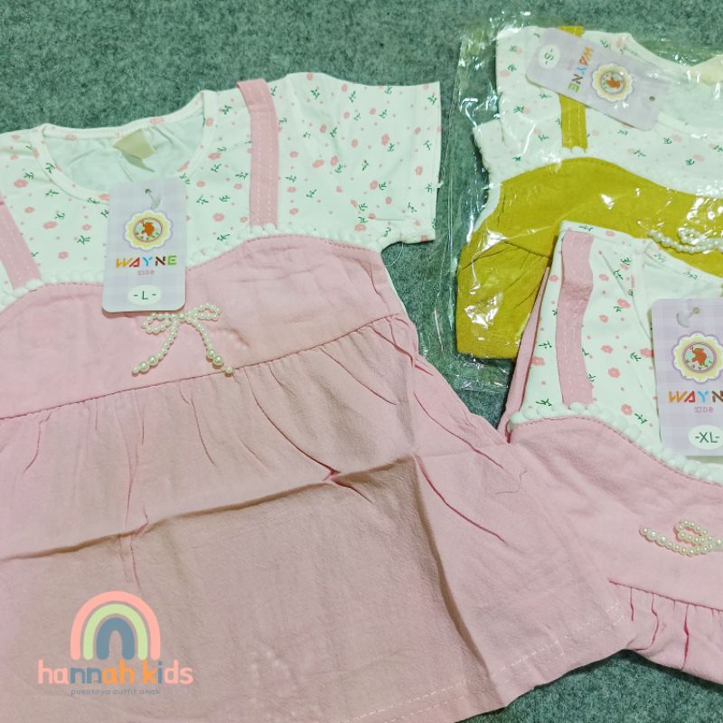 (HABISKAN STOK) DRESS MOTIF PITA ANAK PEREMPUAN