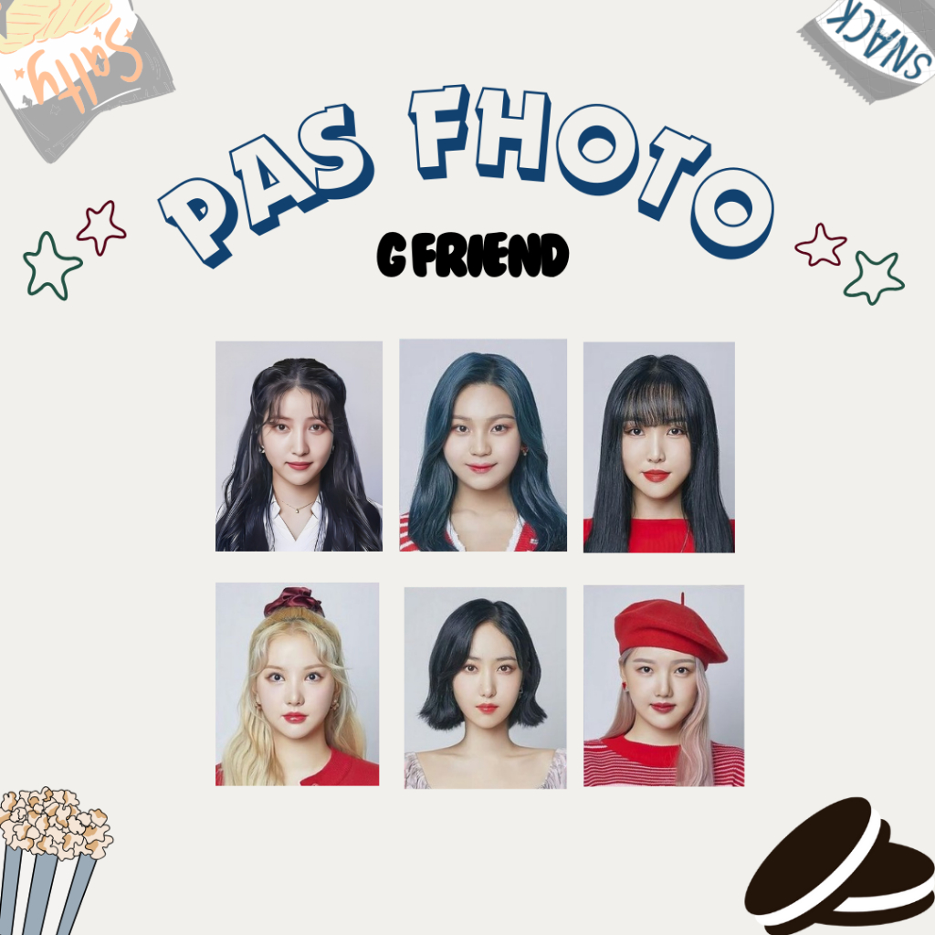 PAS FOTO GFRIEND 3x4 (Harga 1PCS) ID PHOTO KPOP IDOL (PO BACA DESKRIPSI)