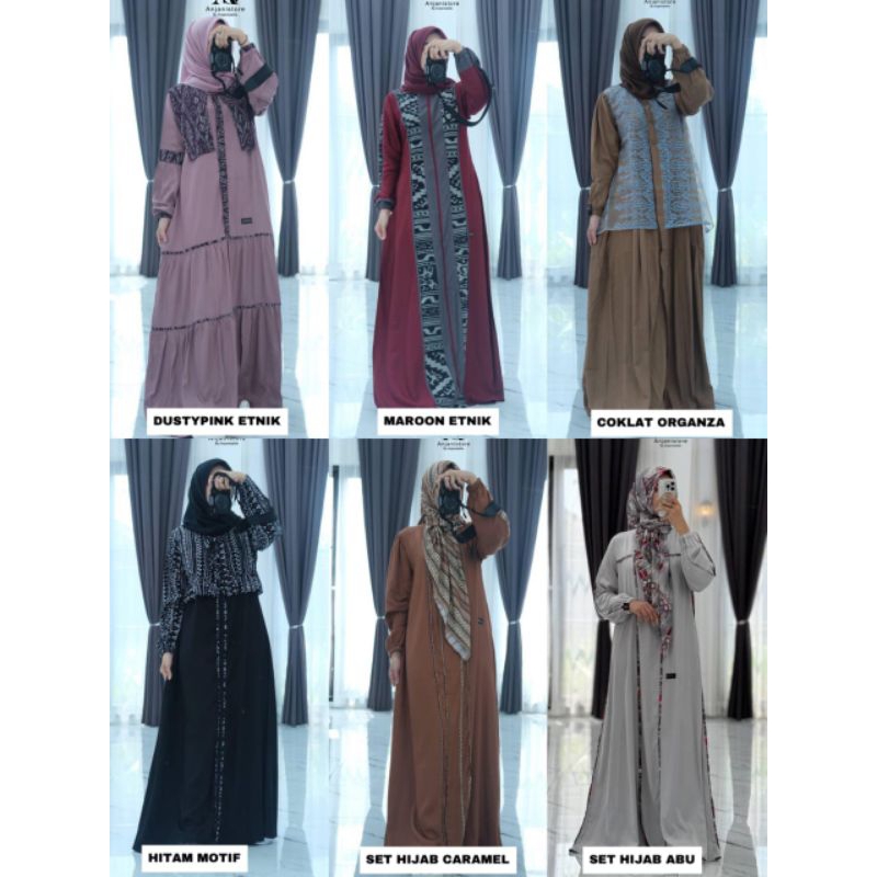 Anjani Store Gamis Twill Rayon