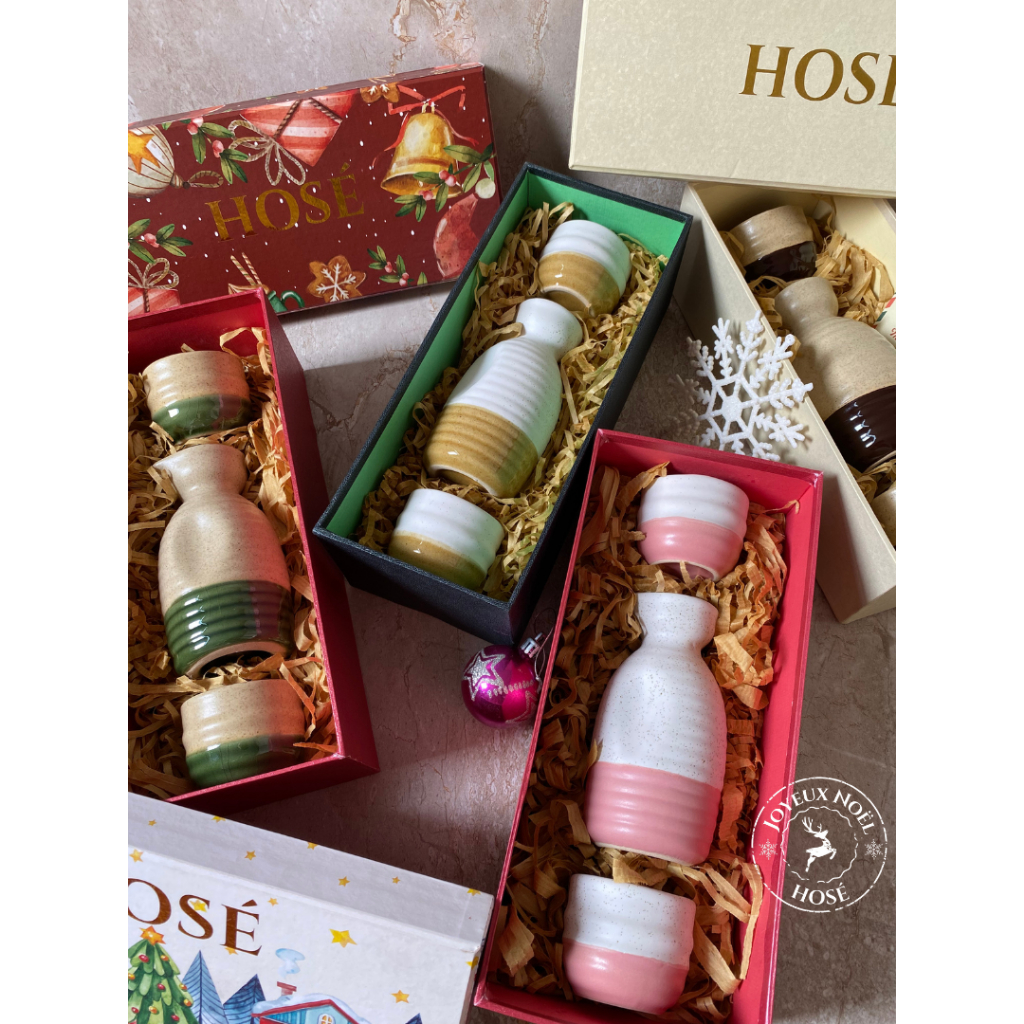

HOSÉ GRACE HAMPERS NATAL 2024 | CHRISTMAS GIFT | SET TEKO SLOKI TEH KOPI KERAMIK