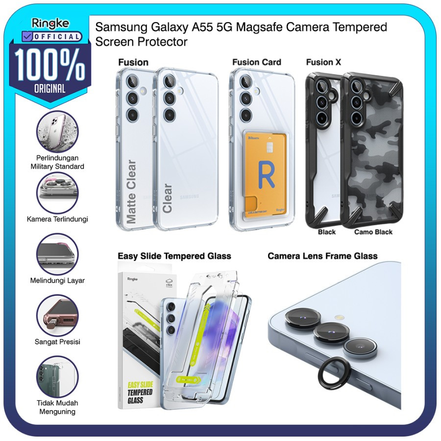 Casing Ringke Samsung Galaxy A55 Fusion Tipis Tahan Banting Slim Armor