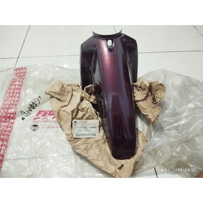Slebor spakbor depan astrea grand merah maroon maron original baru