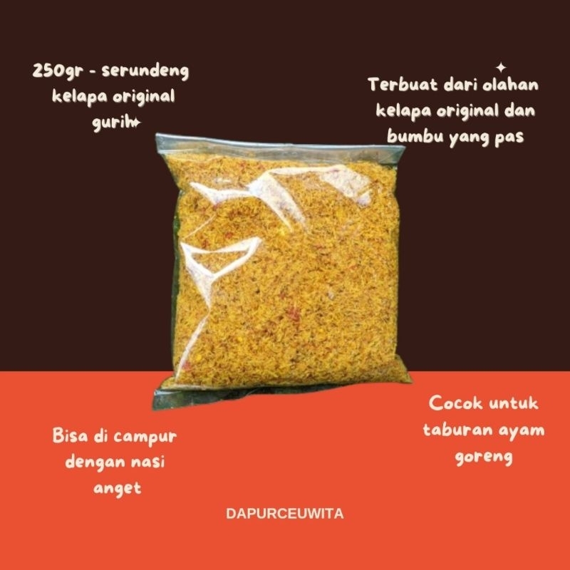 

SERUNDENG KELAPA ASLI ORIGINAL GURIH TANPA PENGAWET Ayam goreng