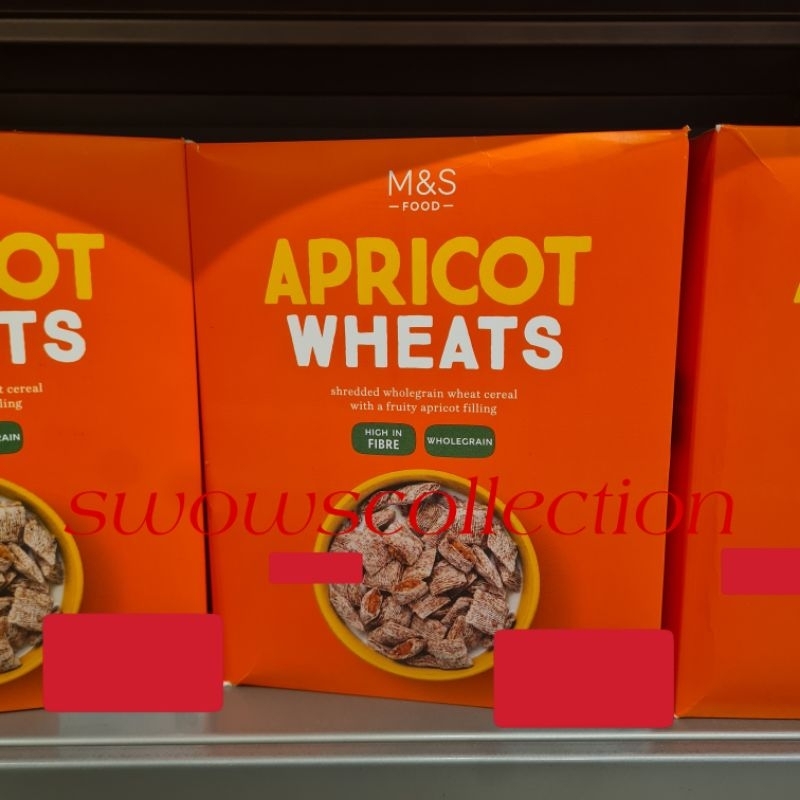 

M&S MARK MARKS & AND SPENCER APRICOT WHEATS WHEAT CEREAL SEREAL APRIKOT