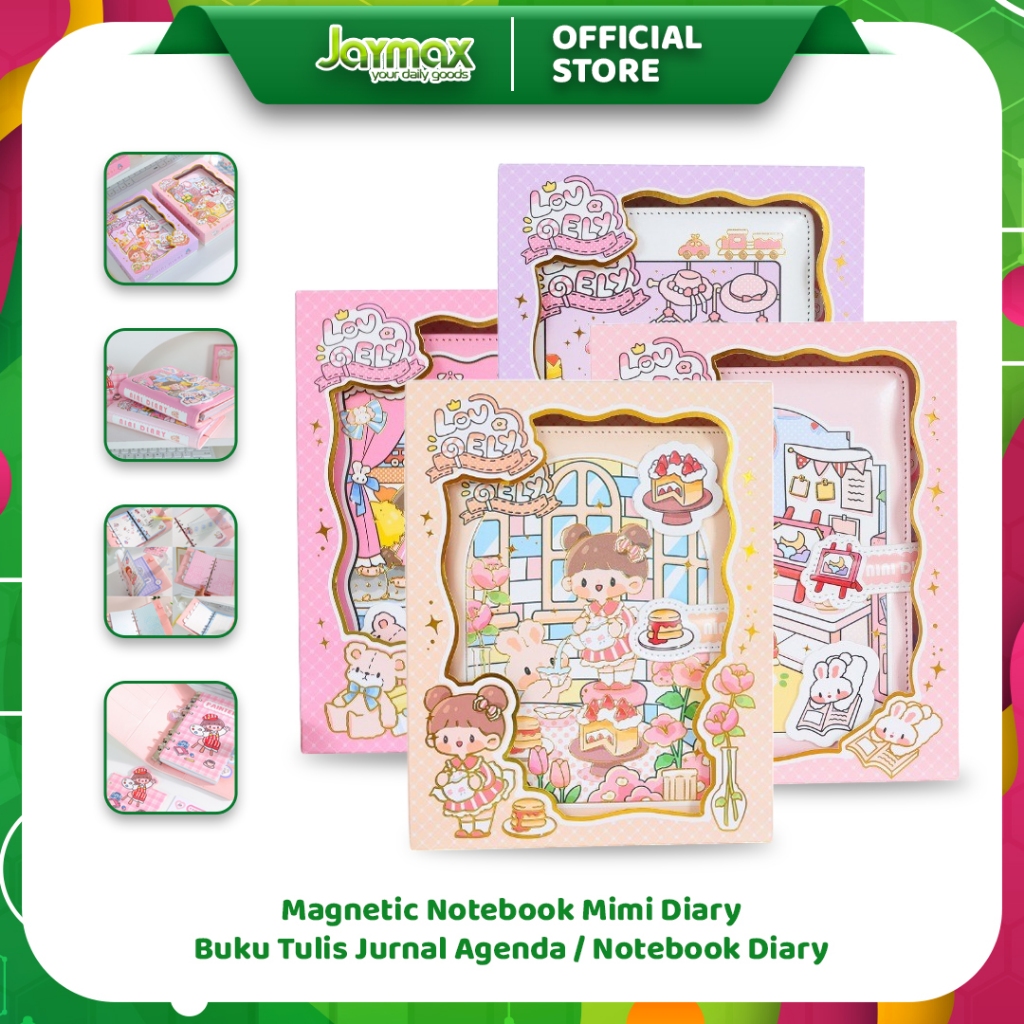 

Magnetic Notebook Mimi Diary / Buku Tulis Jurnal Agenda / Notebook Diary