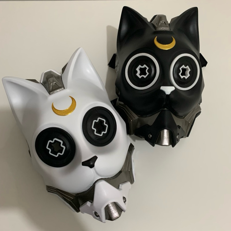 Neo Neko Cosplay Cyberpunk Tech Wear Techwear Helm Helmet Mask Masker Wearable Sci-fi Cat Topeng Kuc