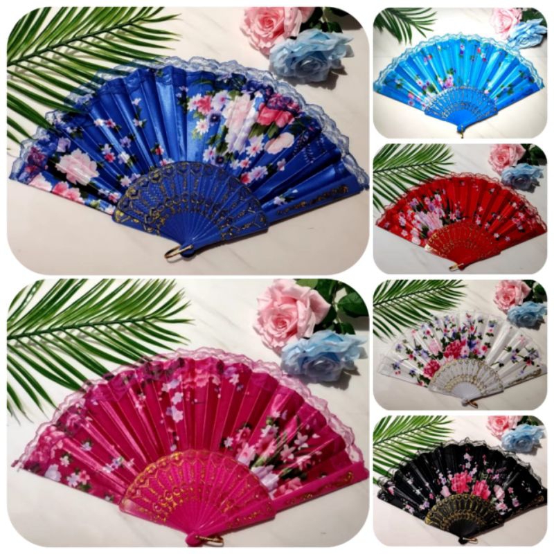 KIPAS LIPAT JEPANG/KIPAS TANGAN LIPAT/KIPAS NARI/KIPAS JEPANG GLITER /KIPAS LIPAT MEWAH