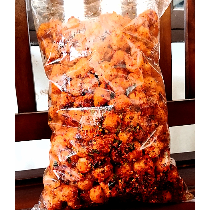 

Siomay mini kering Extra pedas Daun jeruk Netto 1KG