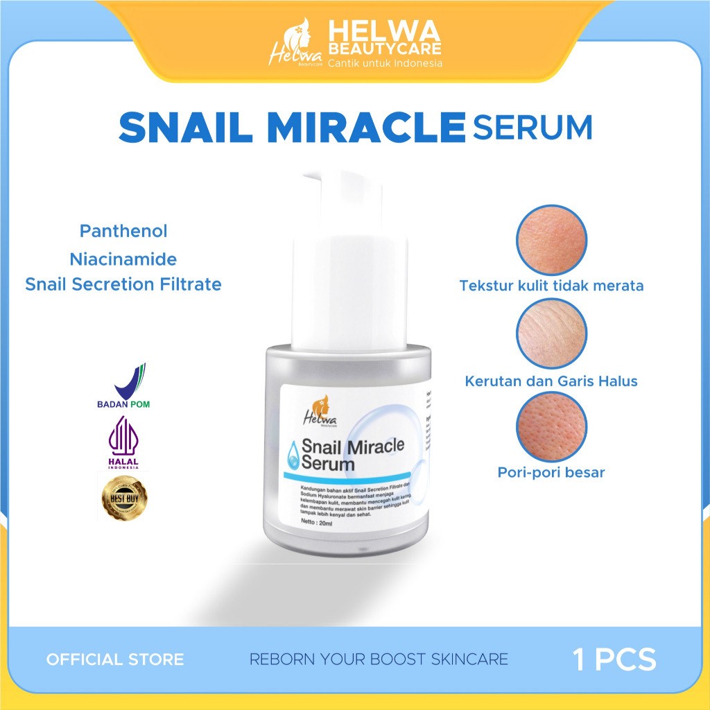 Serum Snail (Kemasan Baru) Helwa Beauty Care / Serum Snail