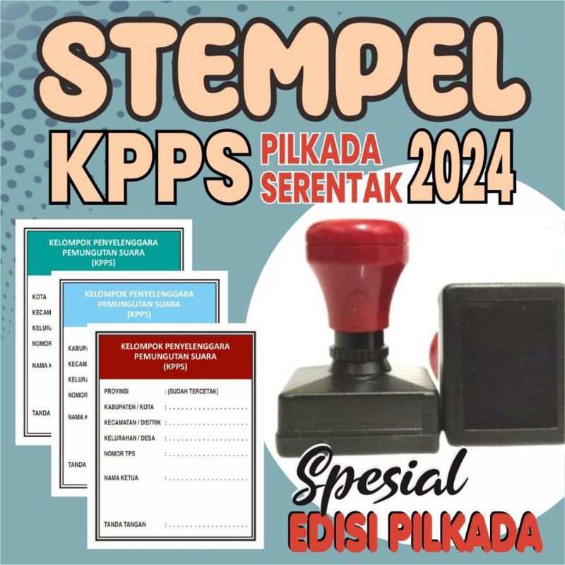 Stempel KPPS / Stempel Pilkada / Stempel Warna KPPS