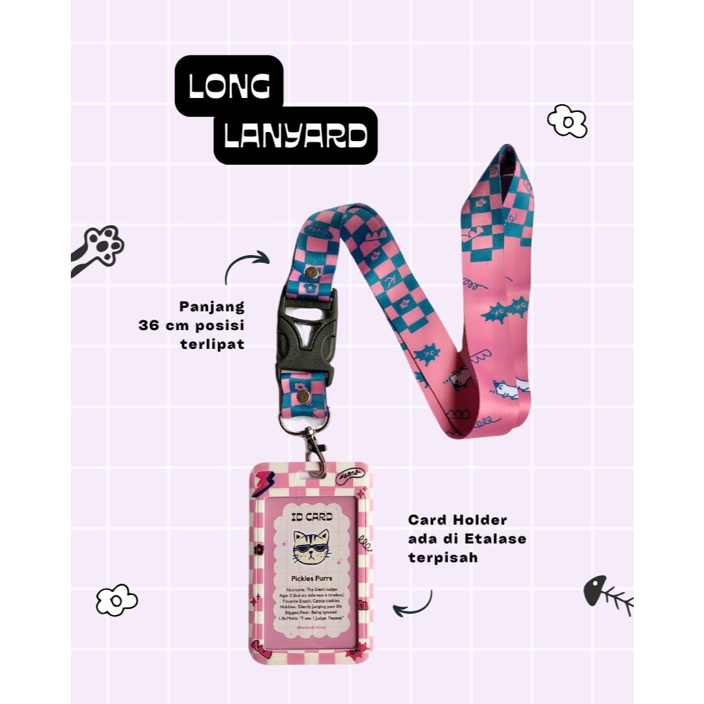 

Long Lanyard - Tali Strap - Gantungan Hp
