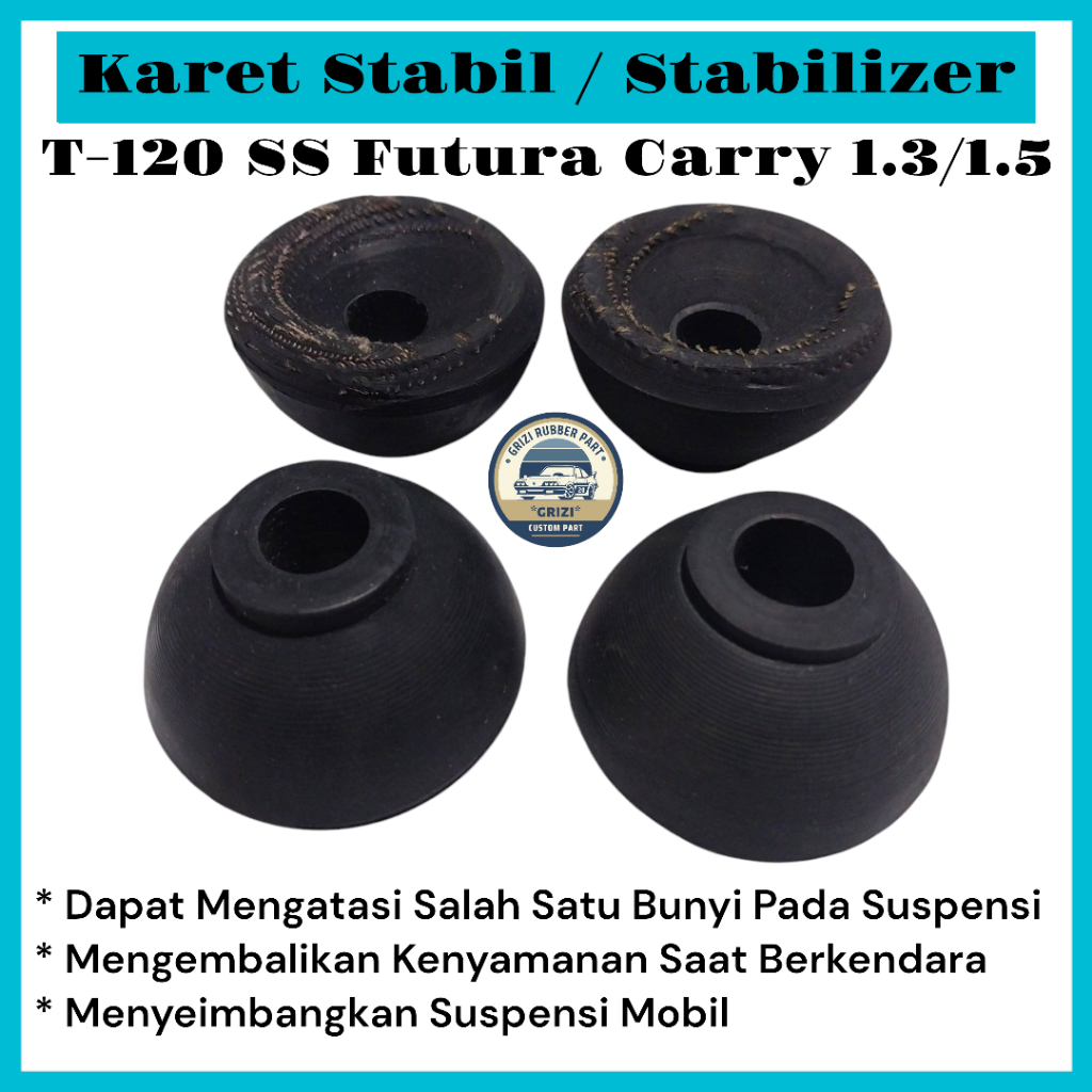 Karet Stabil Stabilizer Strutbar Depan Colt T120SS Futura Carry 1.3 Carry 1.5 Benang 1Set(4Pcs)