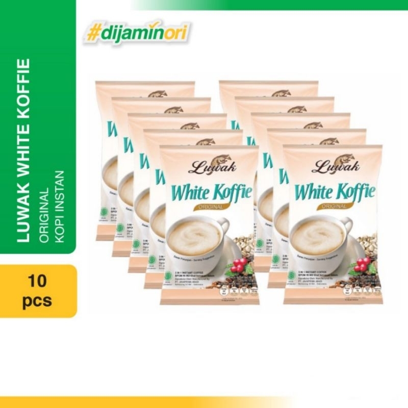 

kopi luwak white koffie 1 renceng 10 pcs