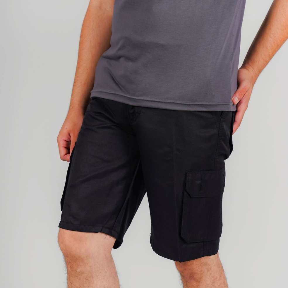 KODE Q95F Kenji Celana Pendek Cargo Pants Pria Polos Katun Casual  Outlet Shopee