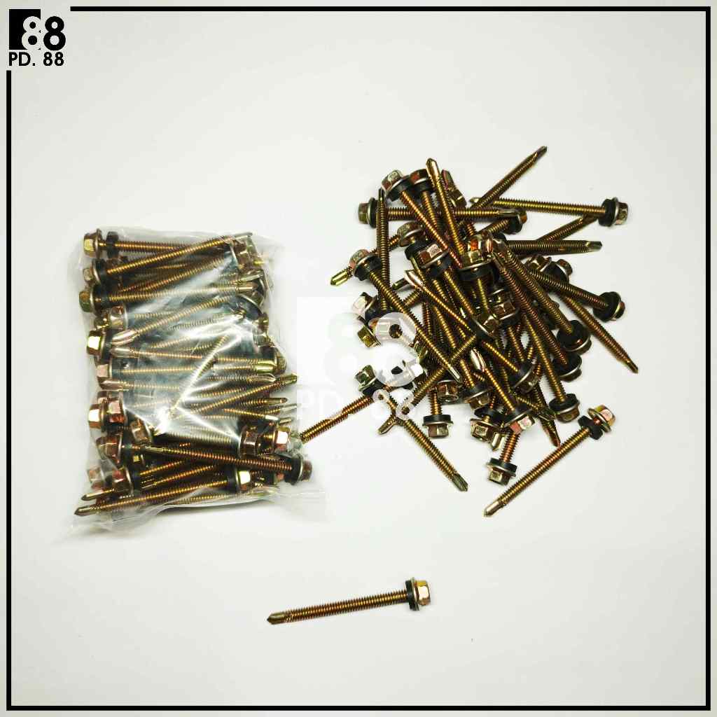 50 PCS BAUT ROOFING BAJA RINGAN MOON LION SEKRUP SKRUP ROOFING ROFFING RUPING BAUT BAJA RINGAN