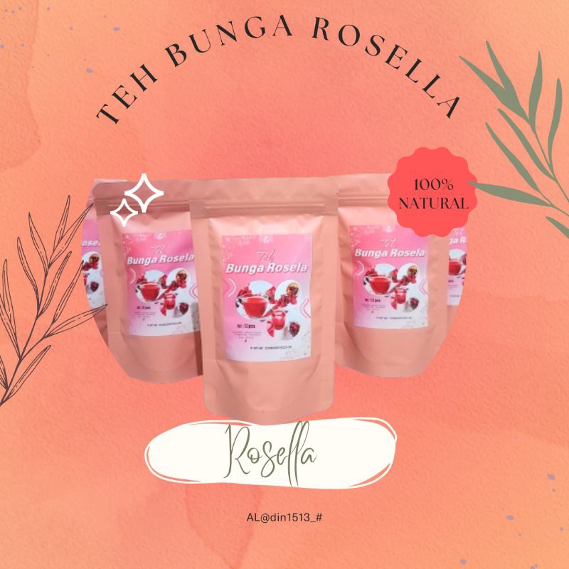 

Teh Bunga Rosella/Bunga Rosella merah/Teh Rosella berat bersih 12gr