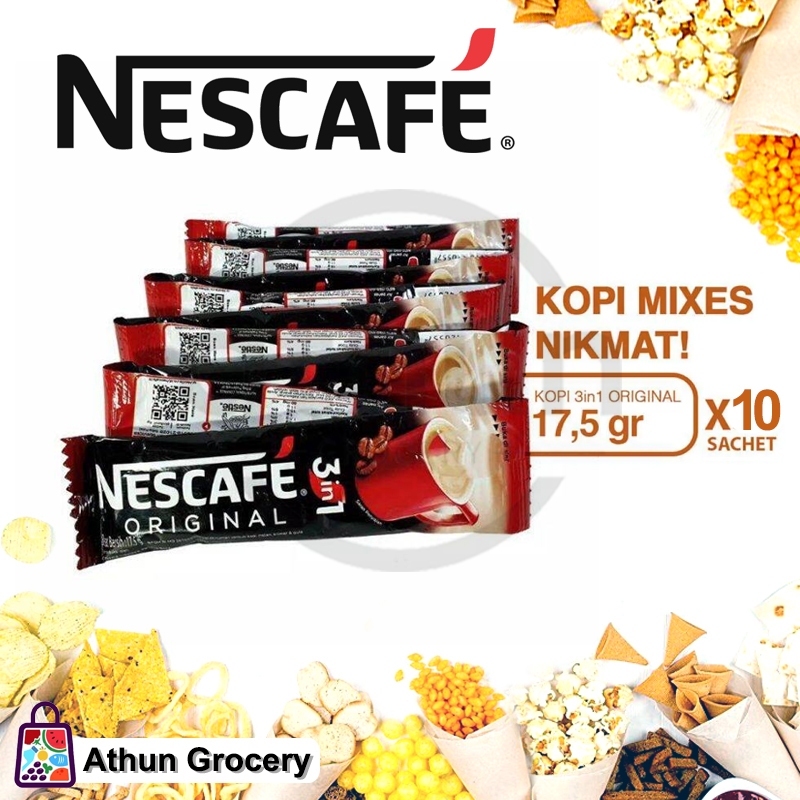 

Nescafe Kopi Instan 3in1 Original Tanpa Ampas