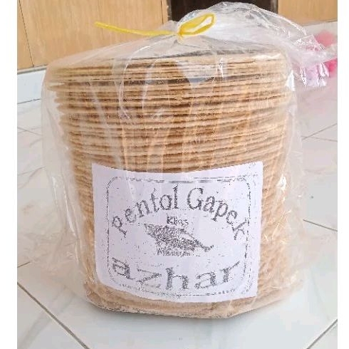 

30 lembar gambir ikan / pentol gepek kering khas Ambunten Sumenep Snack Cemilan Asin Fish