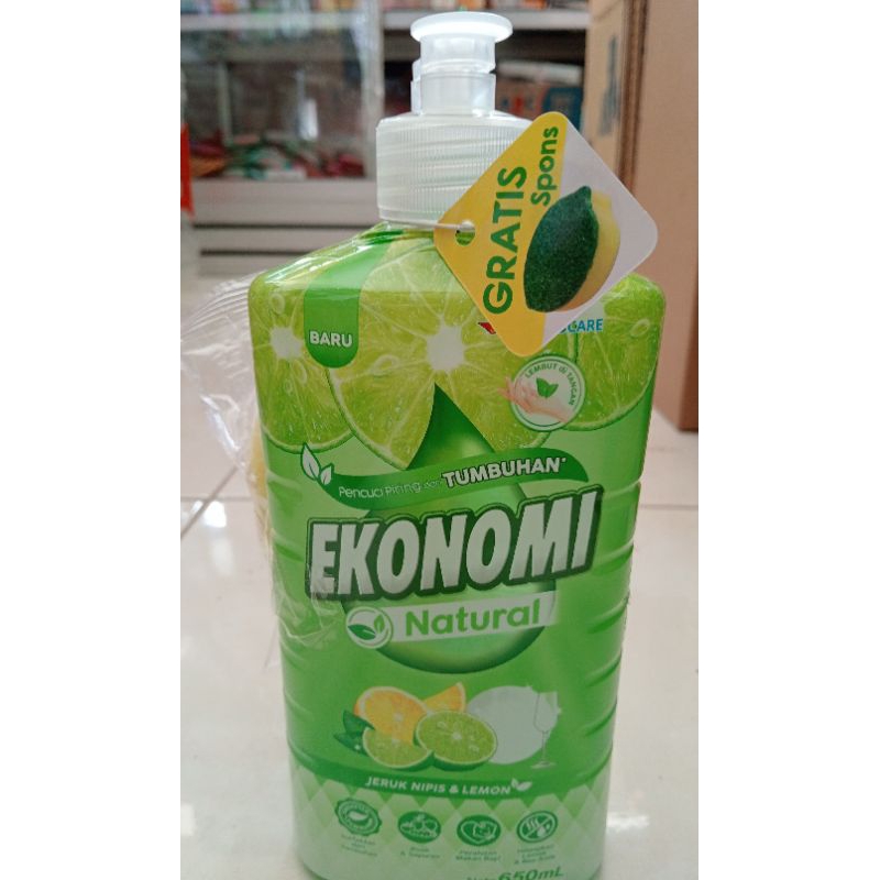 

SABUN CUCI PIRING EKONOMI 650ml BOTOL + gratis spons