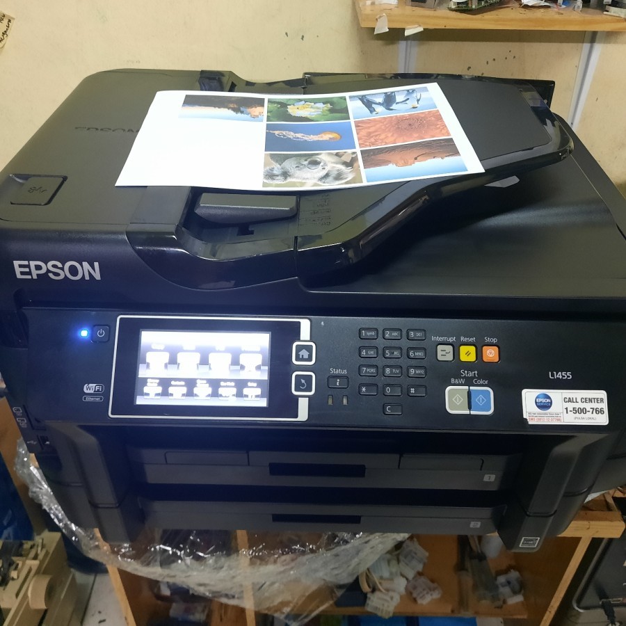 Printer Epson L1455 wifi A3 DUPLEX MULUS Siap Pakai