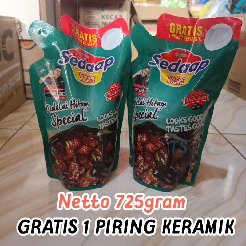 

PROMO!! Kecap Manis Sedaap 725g GRATIS 1 Piring Keramik