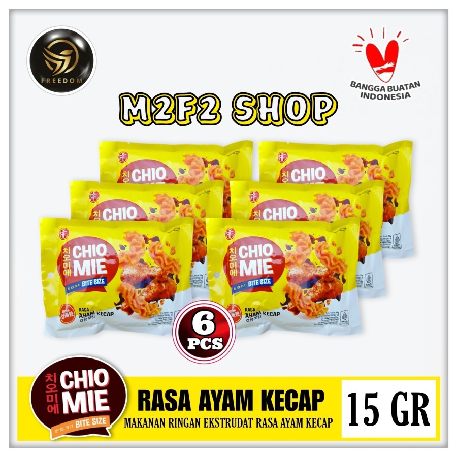 

Chio Mie Bite Size Soy Sauce Chicken | Snack Camilan Rasa Ayam Kecap - 15 gr (Kemasan 6 Pcs)