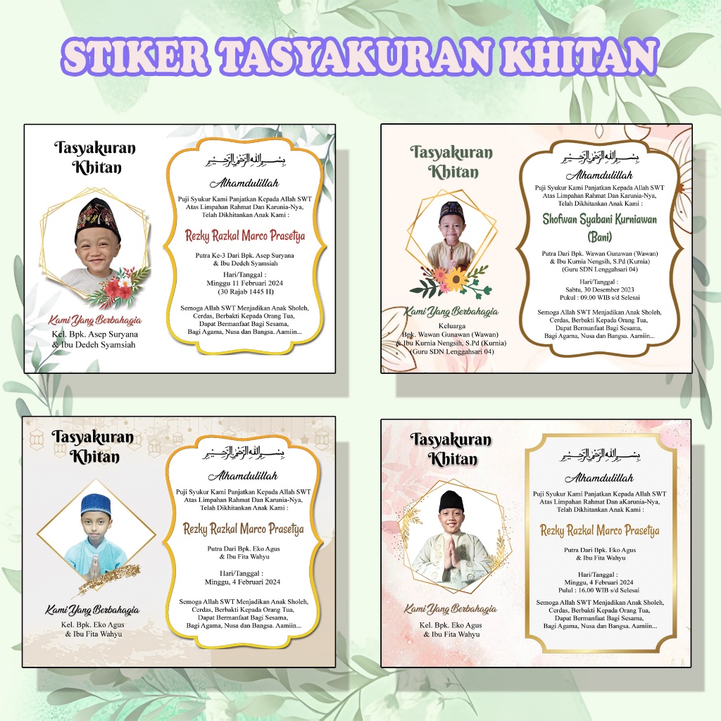 

Stiker box syukuran khitan - stiker syukuran sunat - stiker tasyakuran khitan