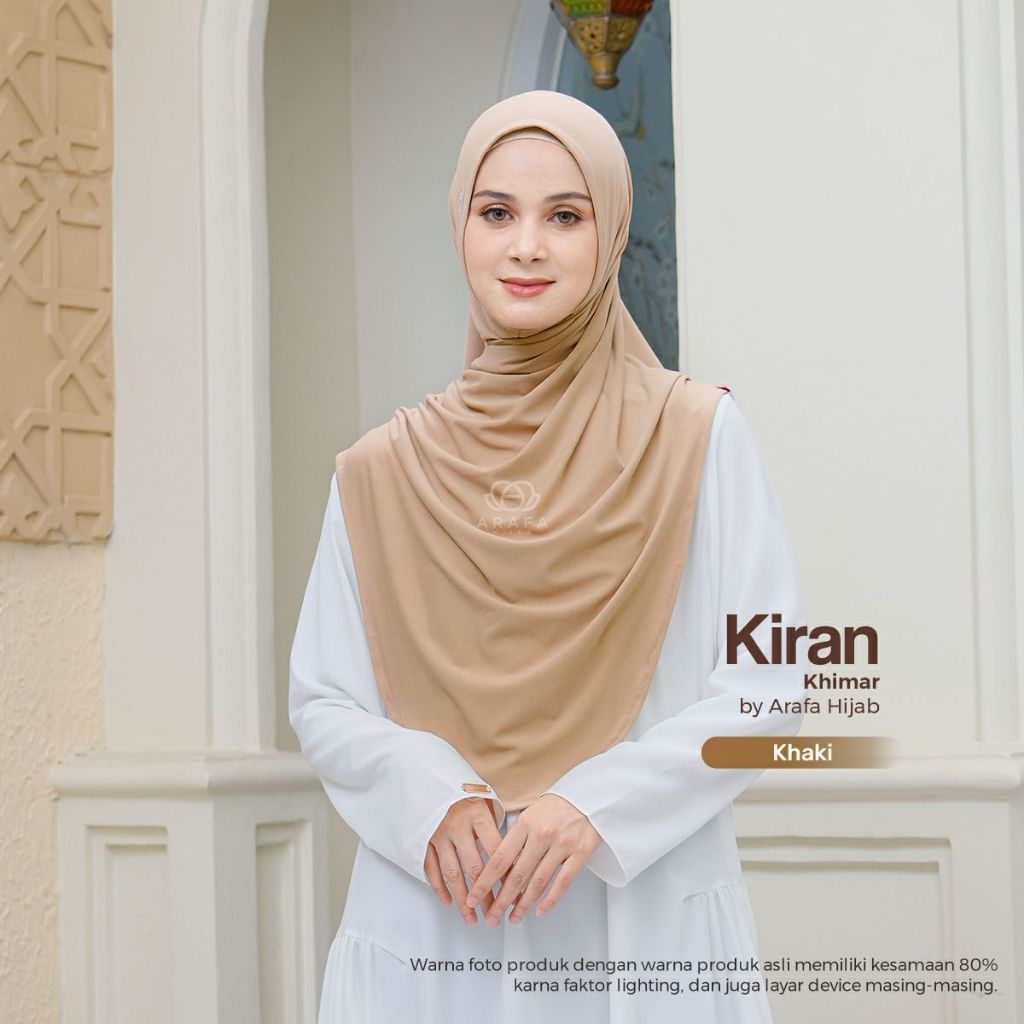 Arafa Hijab - Kiran Khimar Instant | Kerudung Instan Syari | Jersey Stylish