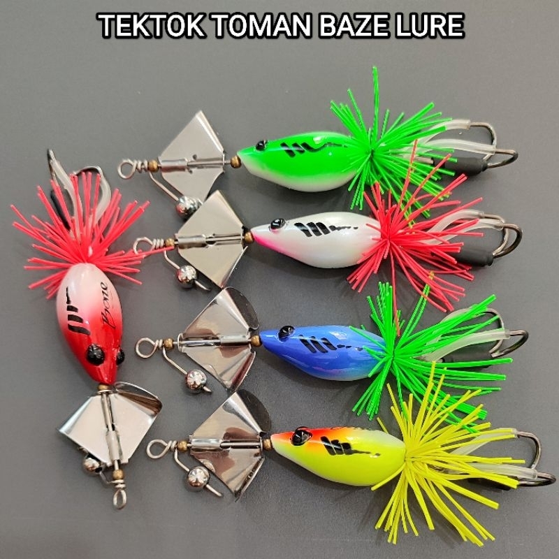 TEKTOK BAZE LURE 20gr. SLATER DOMPENG. TIKTOK. umpan toman. umpan top water. umpan casting. umpan pa