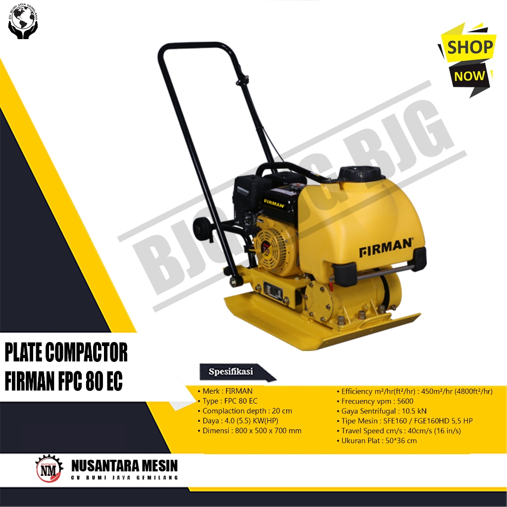 

STAMPER KODOK / PLATE COMPACTOR FIRMAN FPC 80 EC