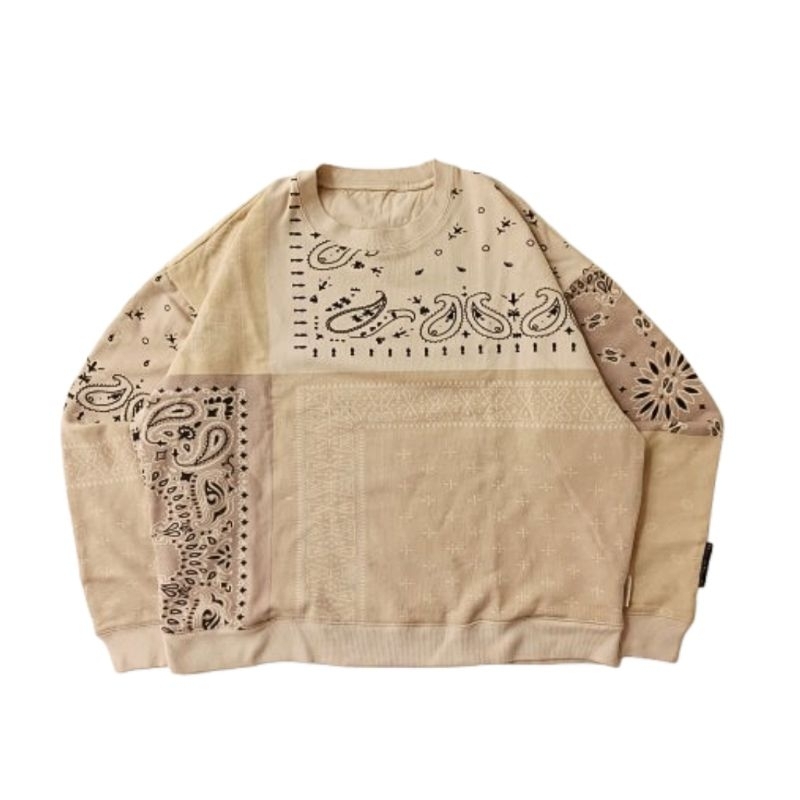 Kapital Journey Product Waltzing Matilda Bandana/Paisley White Sweatshirt Men Women Japan