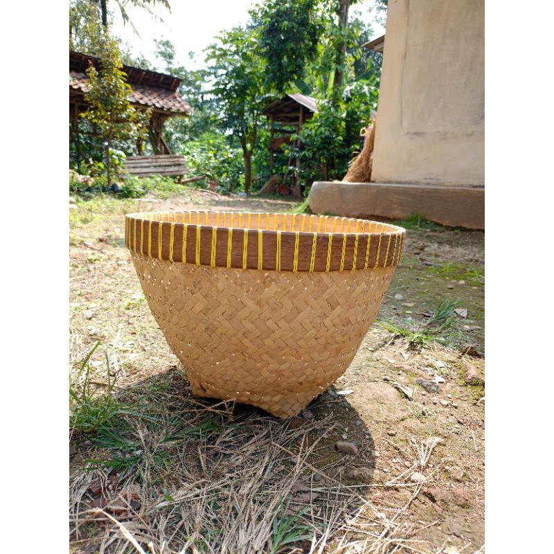 BAKUL NASI CETING BAMBU ANYAMAN