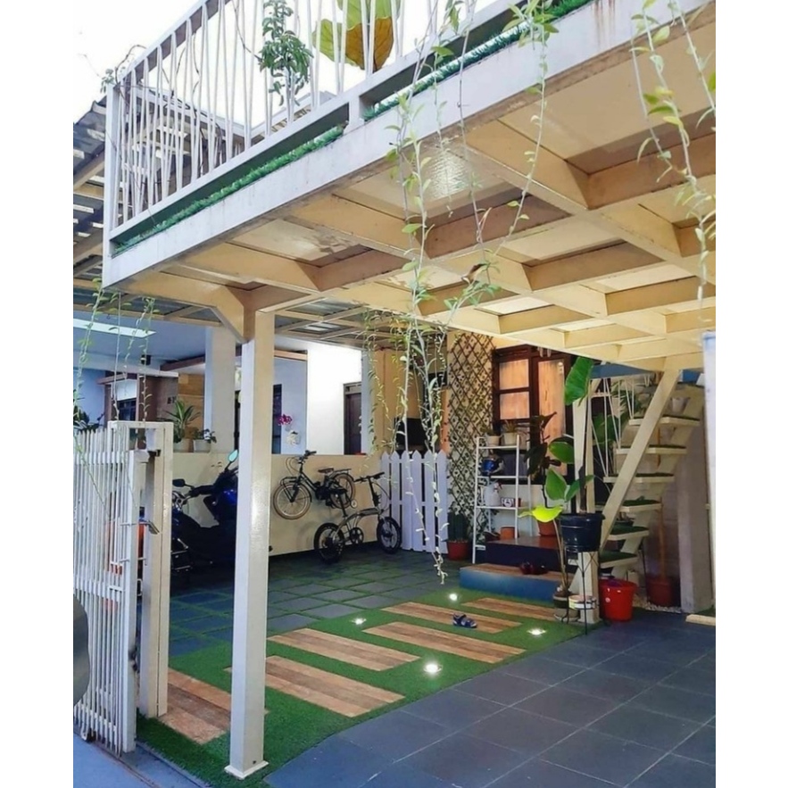 mezzanine indoor outdoor | desain rumah kekinian
