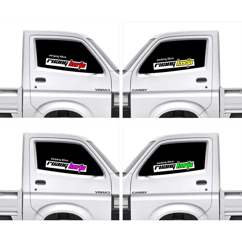 0571 cutting sticker kaca samping pick up truk fuso bus bisa odong orong bisa RUANG KERJA