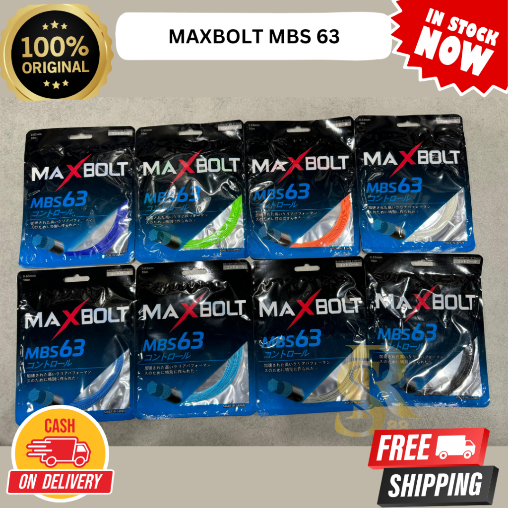 Senar Badminton Maxbolt Mbs63/Maxbolt Mbs 63 Original