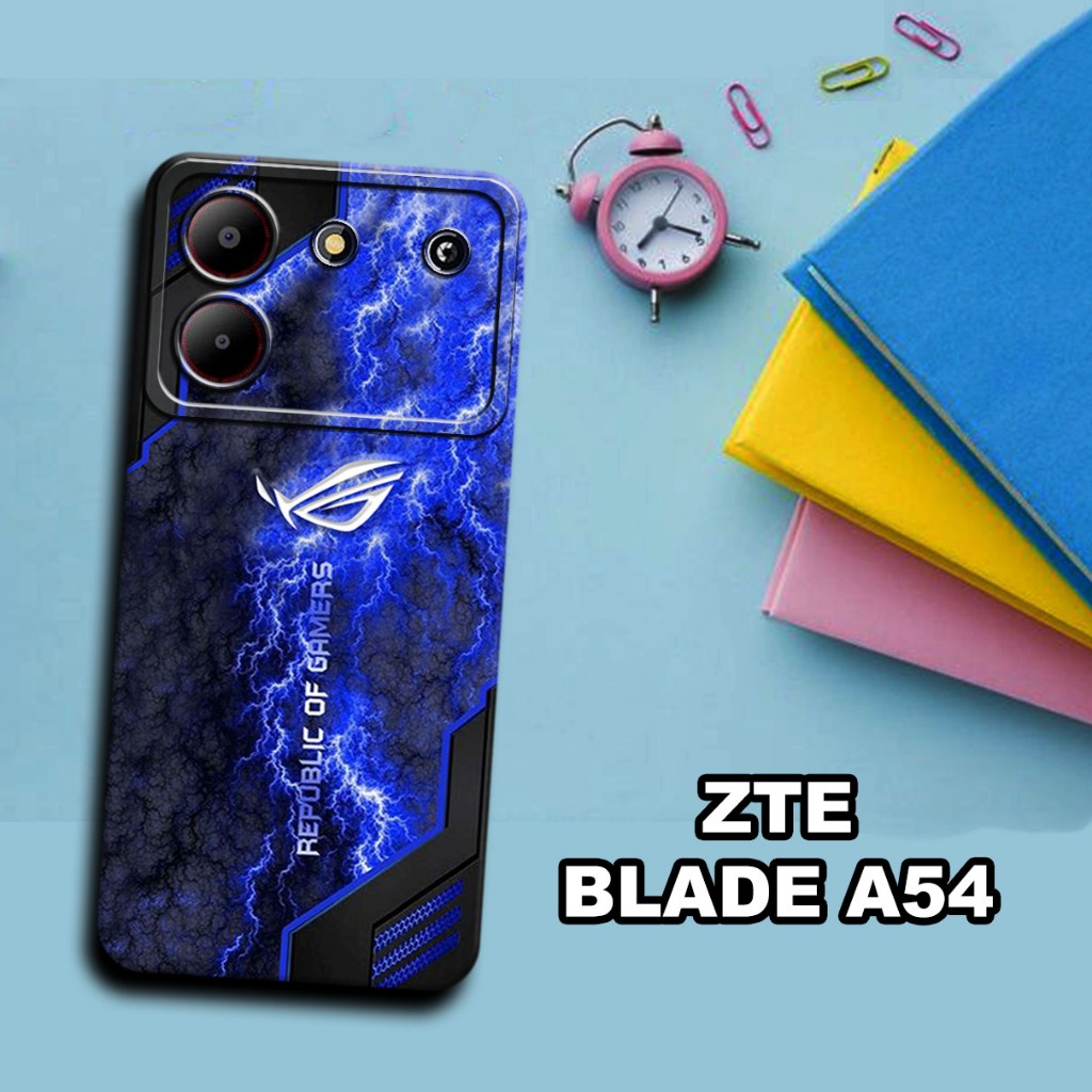 S23-Softcase procamera untuk ZTE BLADE A54  Terbaru - ZTE BLADE A54 - bahan karet lentur-Motif Rog a