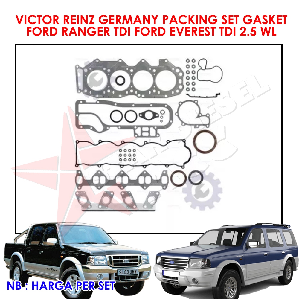 PACKING SET GASKET FORD RANGER TDI  FORD EVEREST TDI 2 5 WL VICTOR REINZ GERMANY