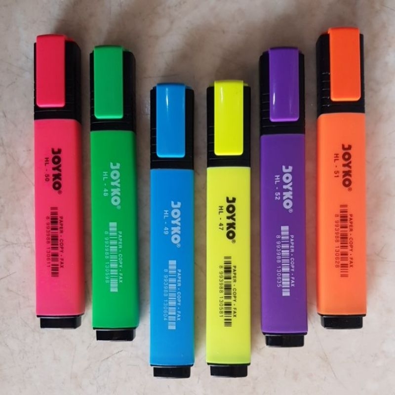 

Highlighter joyko penanda berwarna satuan