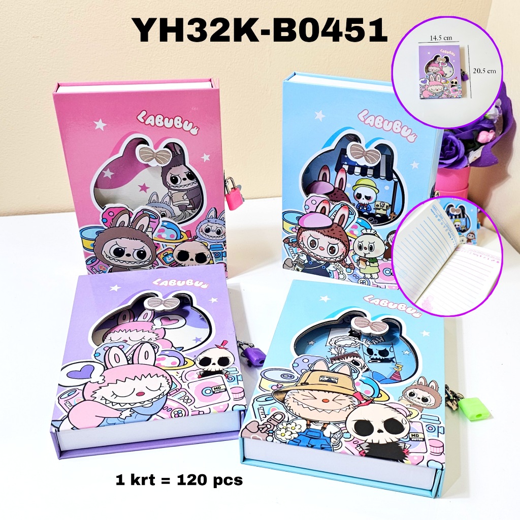 

GG Buku Diary Kunci Dus Besar 32K/Buku Catatan/Diary Book/Buku Kenangan