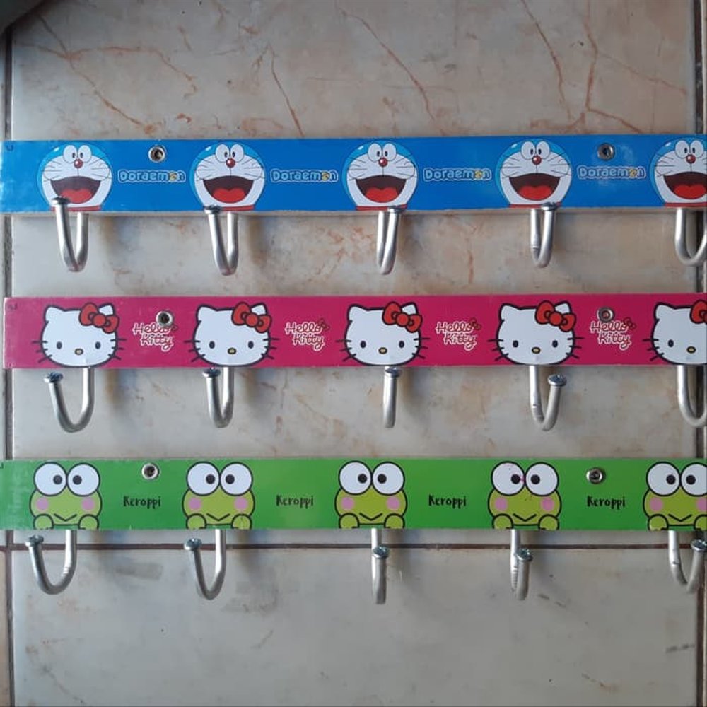 Kapstok Kayu Karakter / Kapstok Gantungan Baju / Kapstok Baju