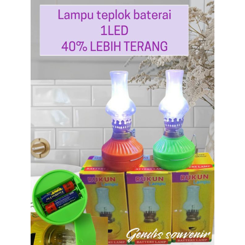 PRODUK ORISINIL GROSIR 12pcs Teplok LED 1 lampu teplok emergency/lampu taeplok baterai /semprong/lam
