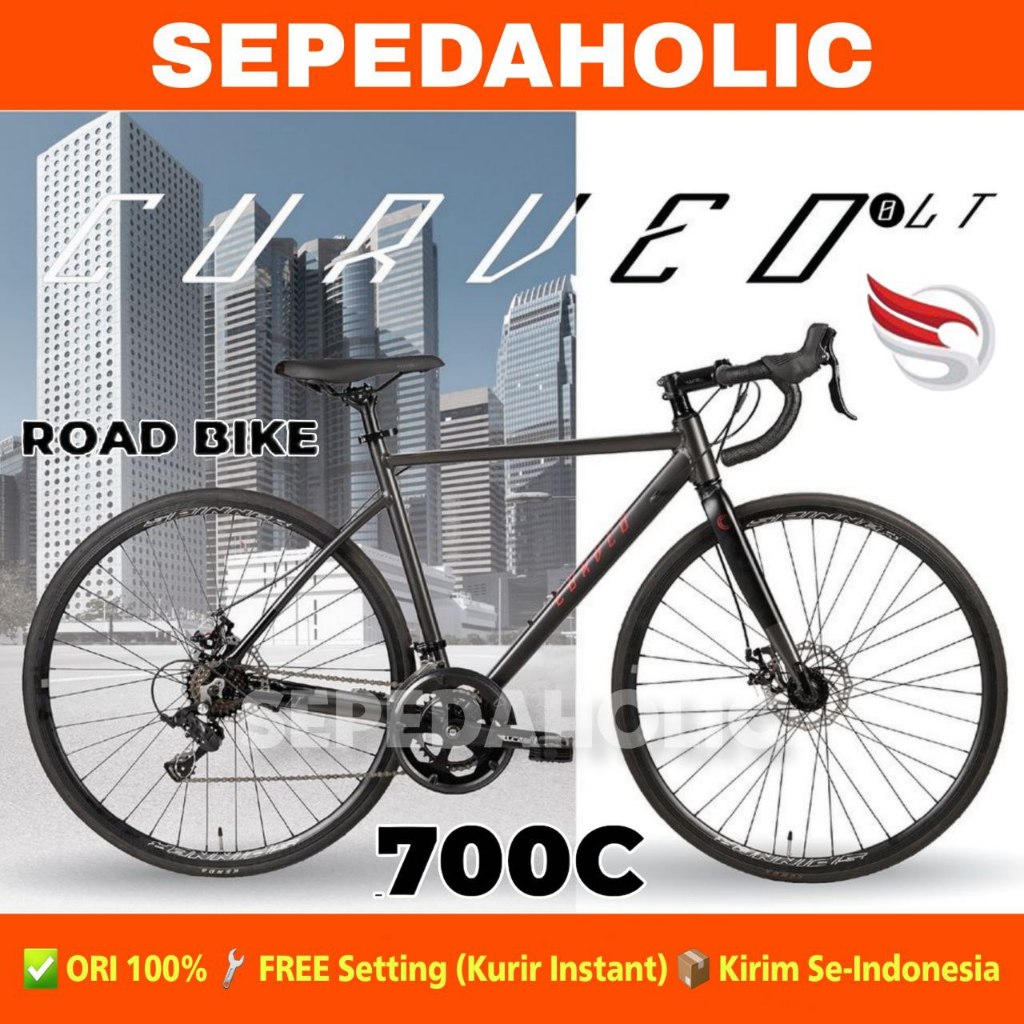 Sepeda Roadbike ELEMENT CURVED / CURVED LT 700C Alloy Sensah Balap