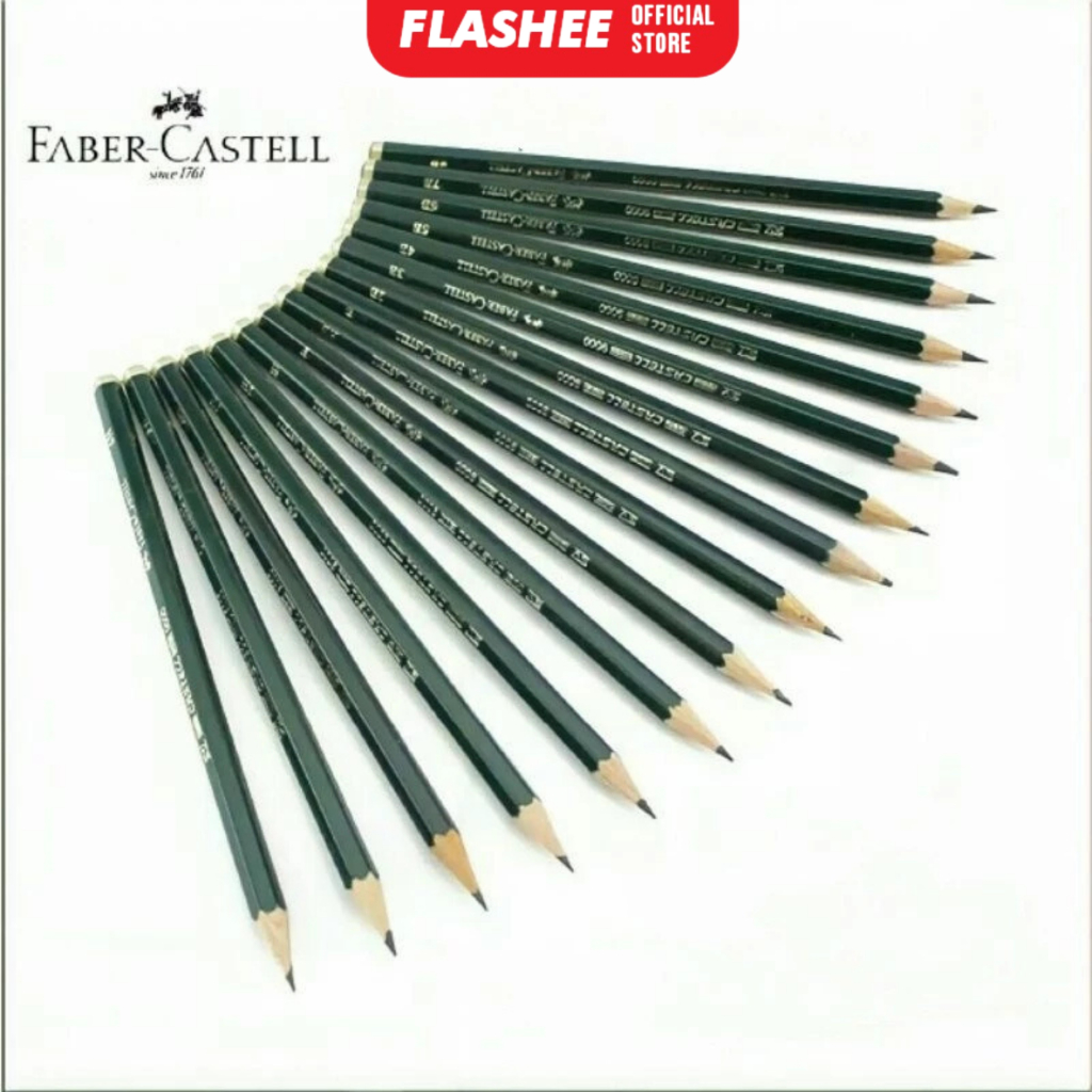 

Flashee Pensil Komputer Kayu Faber Castell Pensil Kayu Ujian 1 Pcs