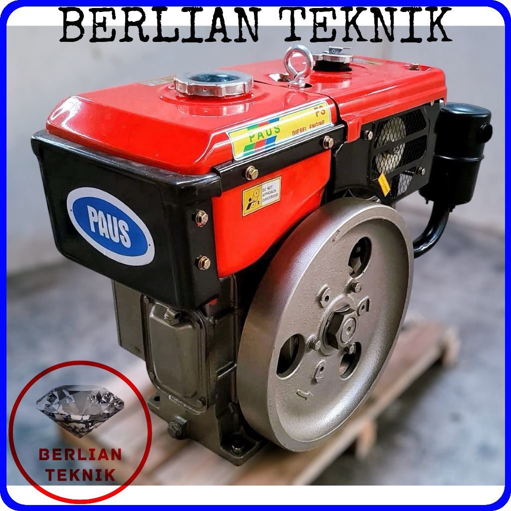 Mesin Penggerak Solar Engine Diesel Paus R 175 NL / 7 HP Radiator