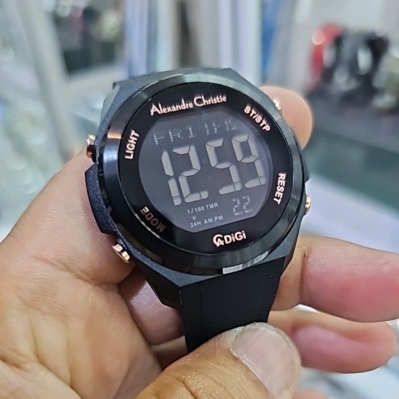 jam tangan pria digital ALEXANDRE CHRISTIE 9342 MHRIPBARG